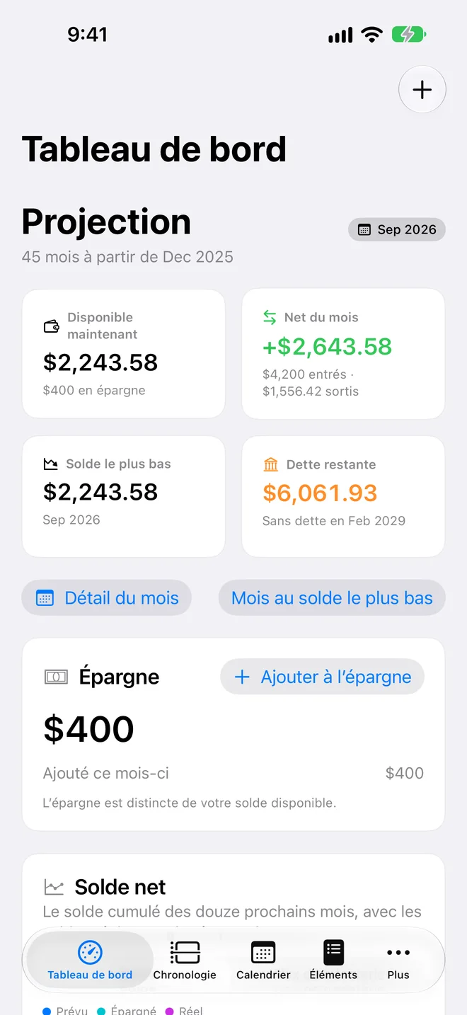 Clink Clink · iPhone · Plan illustratif