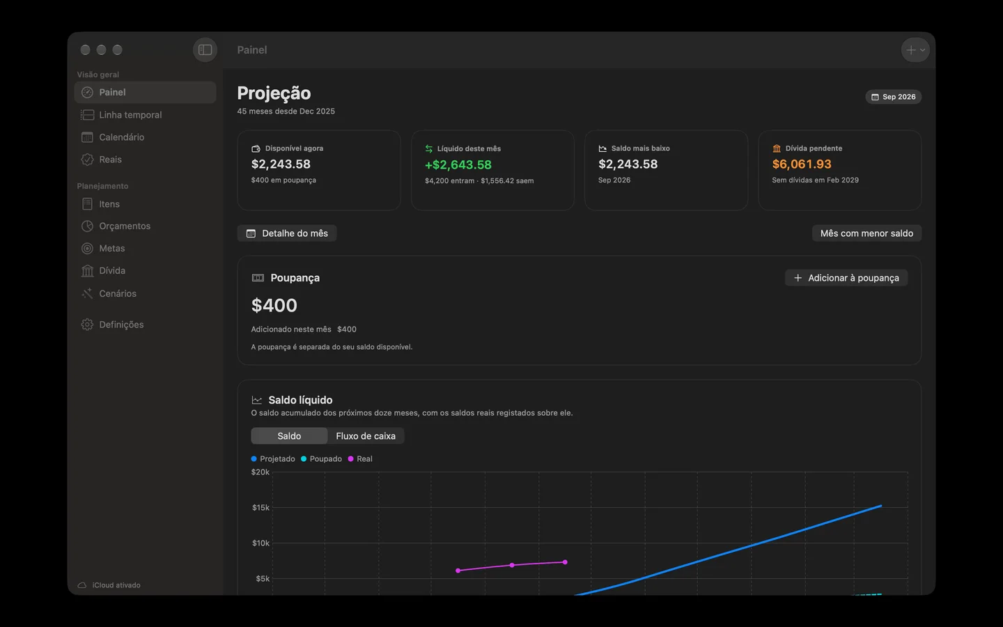 Clink Clink · Mac · Plano de exemplo